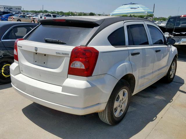 1B3CB2HA3AD574538 - 2010 DODGE CALIBER SE WHITE photo 4