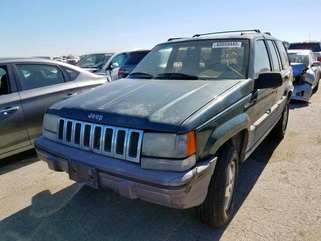 1J4GZ58Y6RC265345 - 1994 JEEP GRAND CHER GREEN photo 2