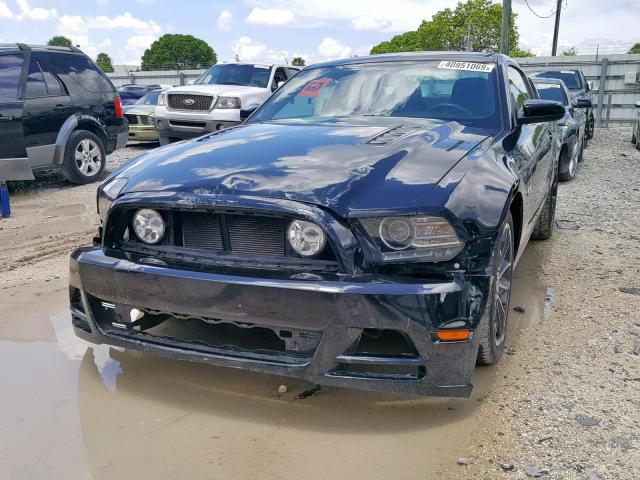 1ZVBP8CF6E5315136 - 2014 FORD MUSTANG GT BLACK photo 2