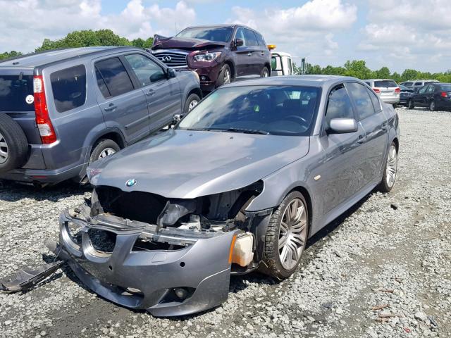 WBANW53558CT48022 - 2008 BMW 550 I SILVER photo 2