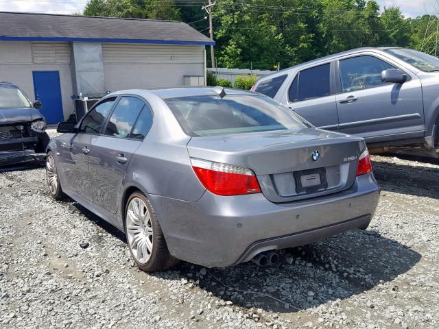 WBANW53558CT48022 - 2008 BMW 550 I SILVER photo 3