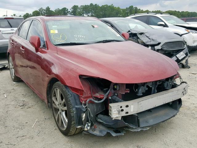 JTHBE262275014881 - 2007 LEXUS IS 350 RED photo 1