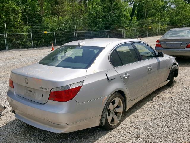 WBANA53535B858336 - 2005 BMW 525 I SILVER photo 4