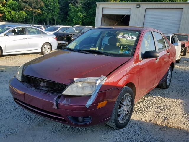 1FAHP34N77W366430 - 2007 FORD FOCUS ZX4 BLUE photo 2