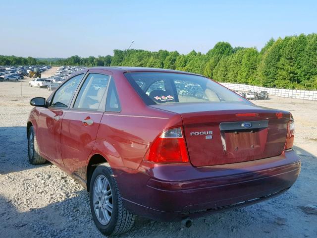 1FAHP34N77W366430 - 2007 FORD FOCUS ZX4 BLUE photo 3