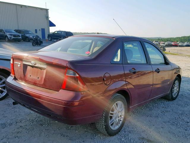 1FAHP34N77W366430 - 2007 FORD FOCUS ZX4 BLUE photo 4