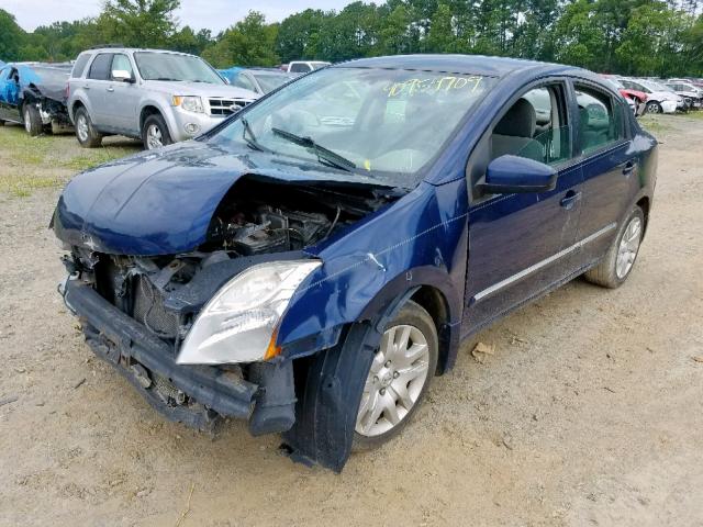 3N1AB6AP7BL698502 - 2011 NISSAN SENTRA 2.0 BLUE photo 2