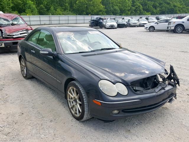 WDBTJ65J15F149258 - 2005 MERCEDES-BENZ CLK 320C BLACK photo 1