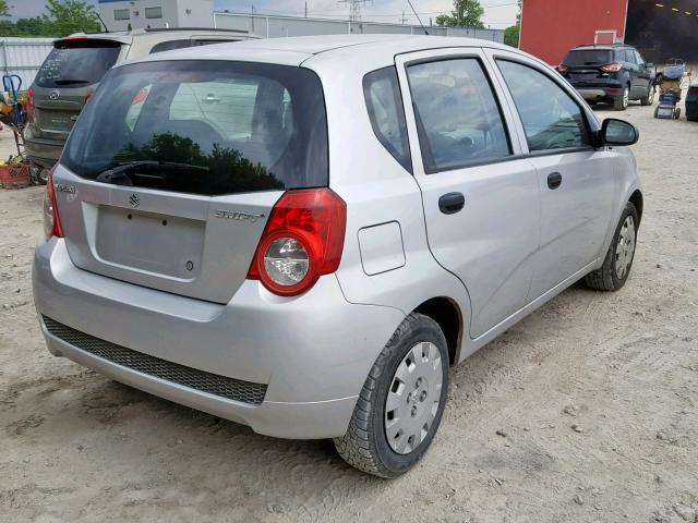 KL5TJ6DE9BB144372 - 2011 SUZUKI SWIFT SILVER photo 4