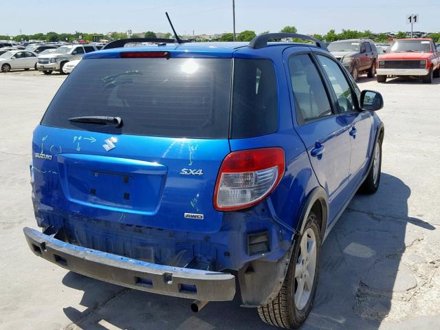 JS2YB413375102408 - 2007 SUZUKI SX4 BLUE photo 4