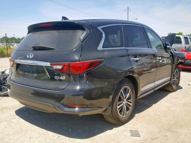 5N1DL0MM6KC548121 - 2019 INFINITI QX60 LUXE BLACK photo 4