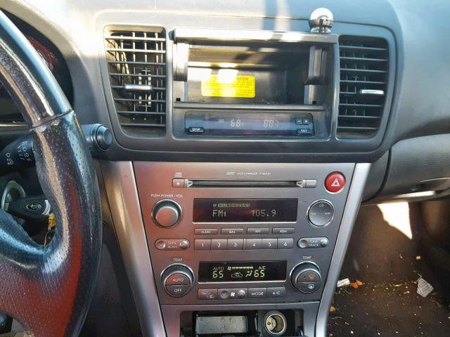 4S4BP67C866350338 - 2006 SUBARU LEGACY OUT BLACK photo 9