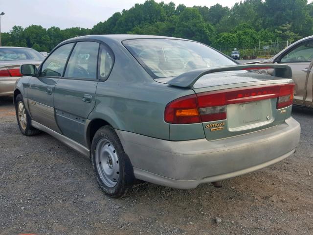 4S3BE686537200681 - 2003 SUBARU LEGACY OUT GREEN photo 3