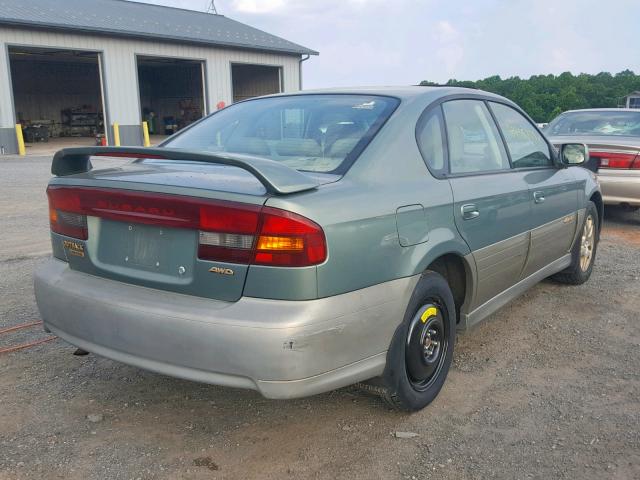 4S3BE686537200681 - 2003 SUBARU LEGACY OUT GREEN photo 4