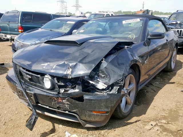 1ZVBP8FH7A5144016 - 2010 FORD MUSTANG GT BLACK photo 2