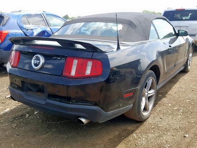 1ZVBP8FH7A5144016 - 2010 FORD MUSTANG GT BLACK photo 4