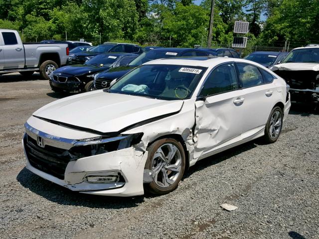 1HGCV1F50JA176647 - 2018 HONDA ACCORD EXL WHITE photo 2