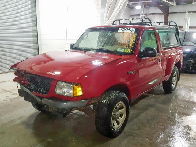 1FTYR10DX3PB76843 - 2003 FORD RANGER RED photo 2