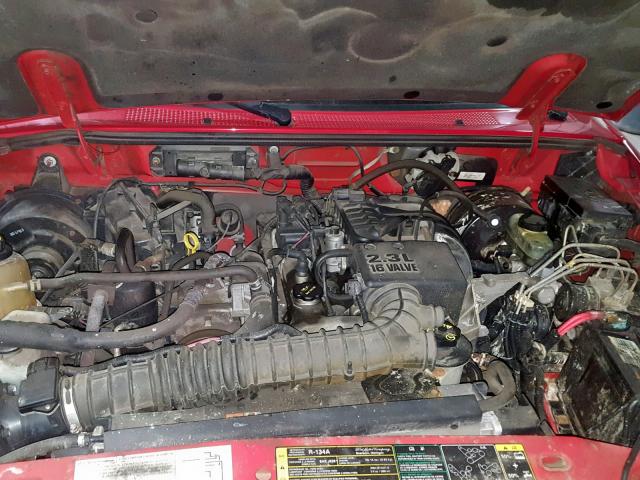 1FTYR10DX3PB76843 - 2003 FORD RANGER RED photo 7