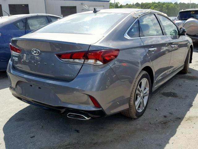 5NPE34AF4JH685244 - 2018 HYUNDAI SONATA SPO GRAY photo 4