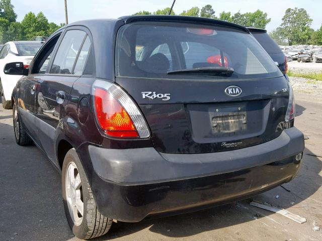 KNADE163866068897 - 2006 KIA RIO 5 BLACK photo 3