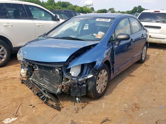 2HGFA15389H509229 - 2009 HONDA CIVIC VP BLUE photo 2