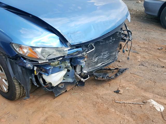 2HGFA15389H509229 - 2009 HONDA CIVIC VP BLUE photo 9