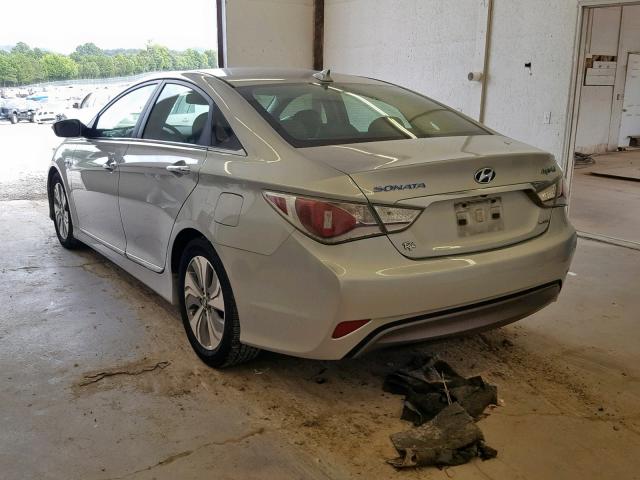 KMHEC4A41DA096481 - 2013 HYUNDAI SONATA HYB SILVER photo 3