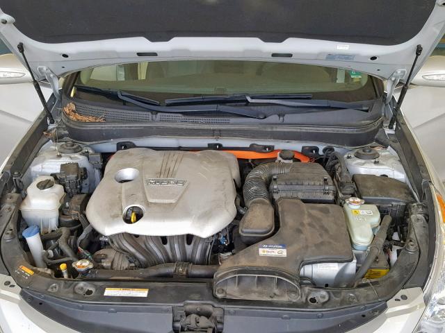 KMHEC4A41DA096481 - 2013 HYUNDAI SONATA HYB SILVER photo 7