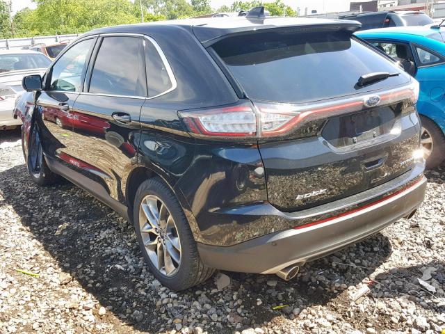 2FMTK4K86FBB92299 - 2015 FORD EDGE TITAN BLACK photo 3