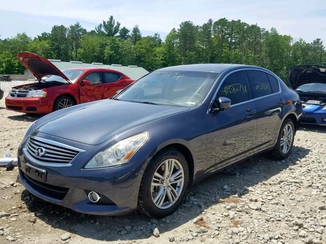 JN1CV6AR4AM451086 - 2010 INFINITI G37 GRAY photo 2