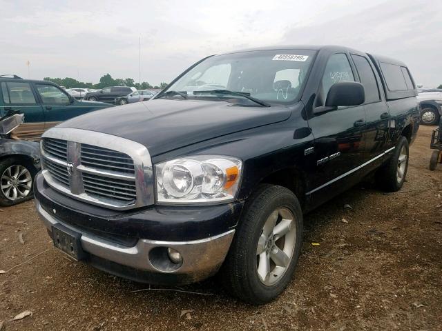 1D7HU182X7J589328 - 2007 DODGE RAM 1500 S BLACK photo 2