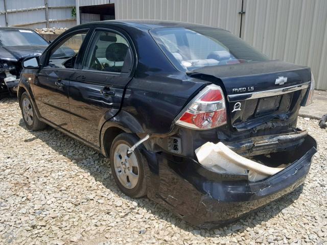 KL1TD56617B165944 - 2007 CHEVROLET AVEO BASE Qara foto 3