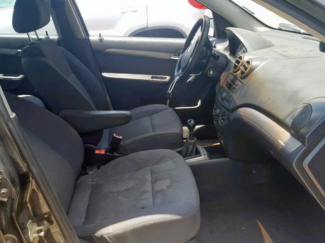 KL1TD56617B165944 - 2007 CHEVROLET AVEO BASE Qara foto 5