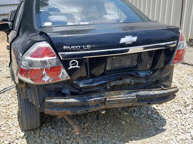 KL1TD56617B165944 - 2007 CHEVROLET AVEO BASE Qara foto 9
