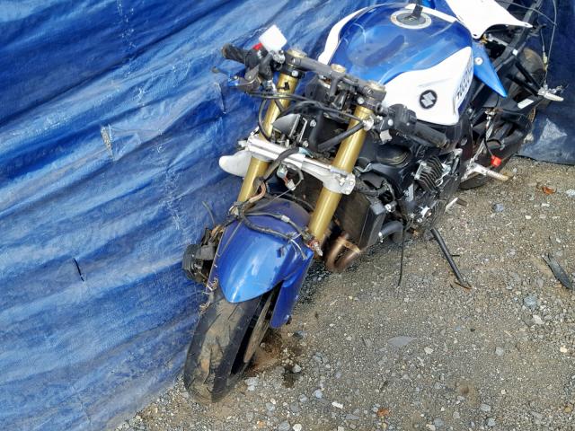 JS1GR7MA9B2101619 - 2011 SUZUKI GSX750 BLUE photo 10