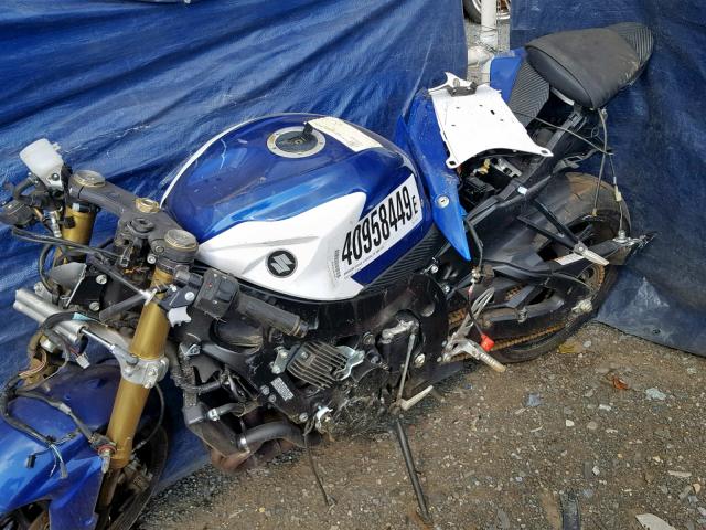 JS1GR7MA9B2101619 - 2011 SUZUKI GSX750 BLUE photo 9