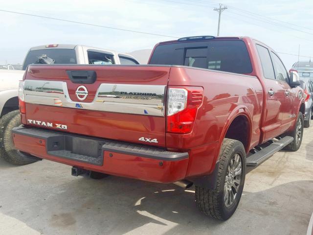 1N6AA1F40HN512807 - 2017 NISSAN TITAN XD S RED photo 4