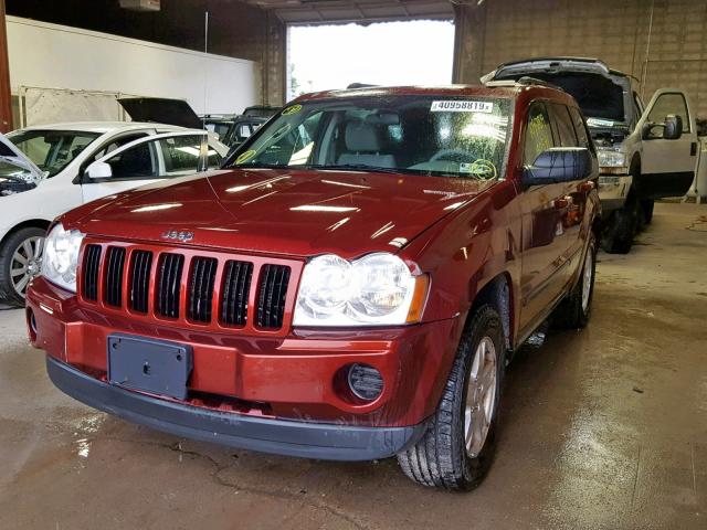 1J8GR48K57C534369 - 2007 JEEP GRAND CHER BURGUNDY photo 2