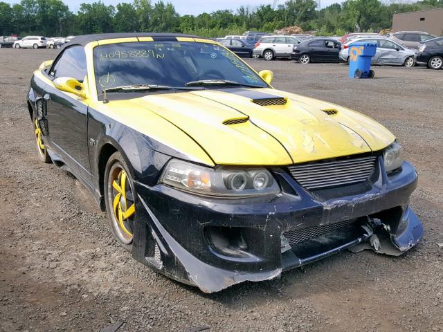 1FAFP45XXYF222482 - 2000 FORD MUSTANG GT YELLOW photo 1