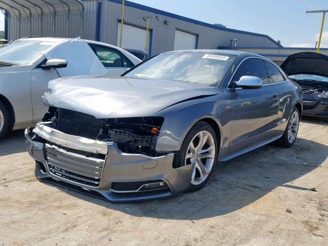 WAUVGAFR2DA055303 - 2013 AUDI S5 PRESTIG GRAY photo 2