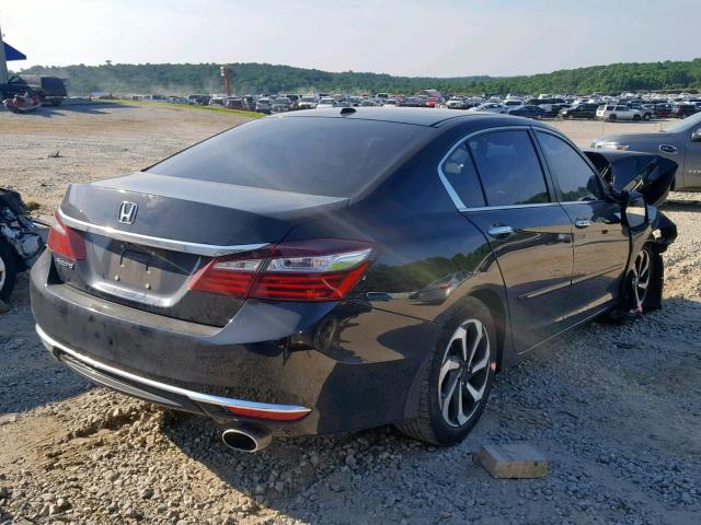 1HGCR2F90HA135135 - 2017 HONDA ACCORD EXL BLACK photo 4