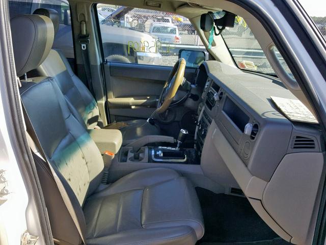 1J8HG48N87C573803 - 2007 JEEP COMMANDER WHITE photo 5