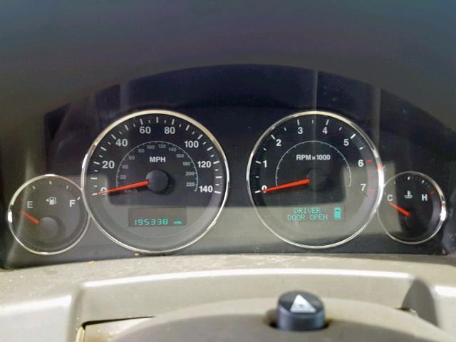 1J8HG48N87C573803 - 2007 JEEP COMMANDER WHITE photo 8