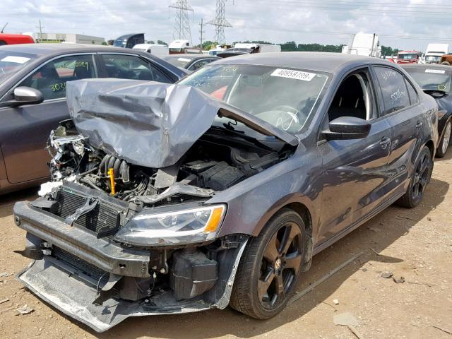 3VW1K7AJ6CM354036 - 2012 VOLKSWAGEN JETTA BASE GRAY photo 2