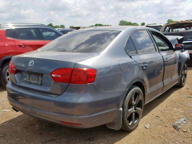 3VW1K7AJ6CM354036 - 2012 VOLKSWAGEN JETTA BASE GRAY photo 4