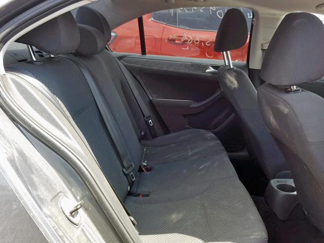 3VW1K7AJ6CM354036 - 2012 VOLKSWAGEN JETTA BASE GRAY photo 6
