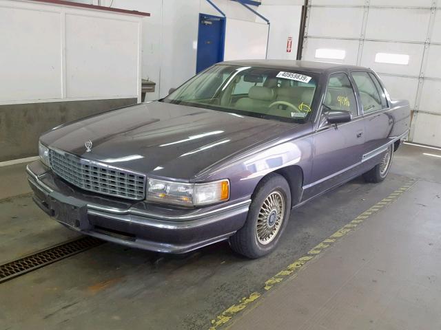 1G6KD52B4SU211242 - 1995 CADILLAC DEVILLE PURPLE photo 2