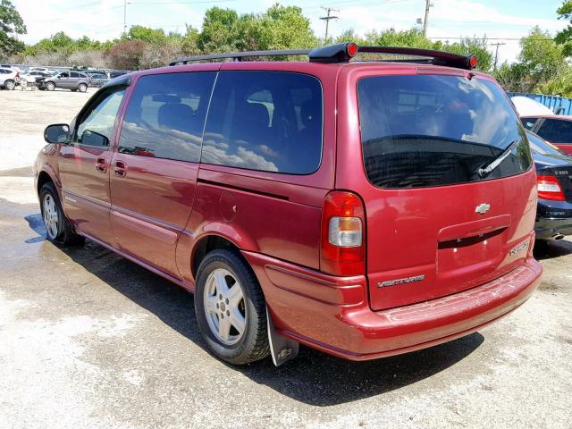 1GNDV33E75D109056 - 2005 CHEVROLET VENTURE LT BURGUNDY photo 3