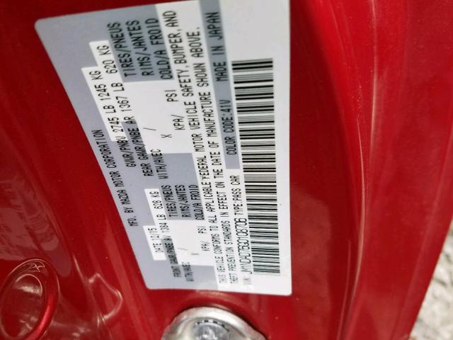 JM1NDAD76G0108706 - 2016 MAZDA MX-5 MIATA RED photo 10